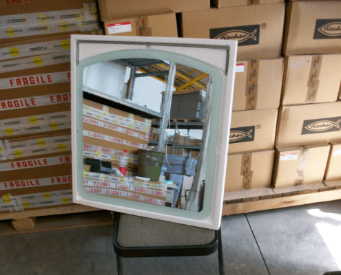 imballaggi per mobili - imballaggio in polistirolo per specchio-1