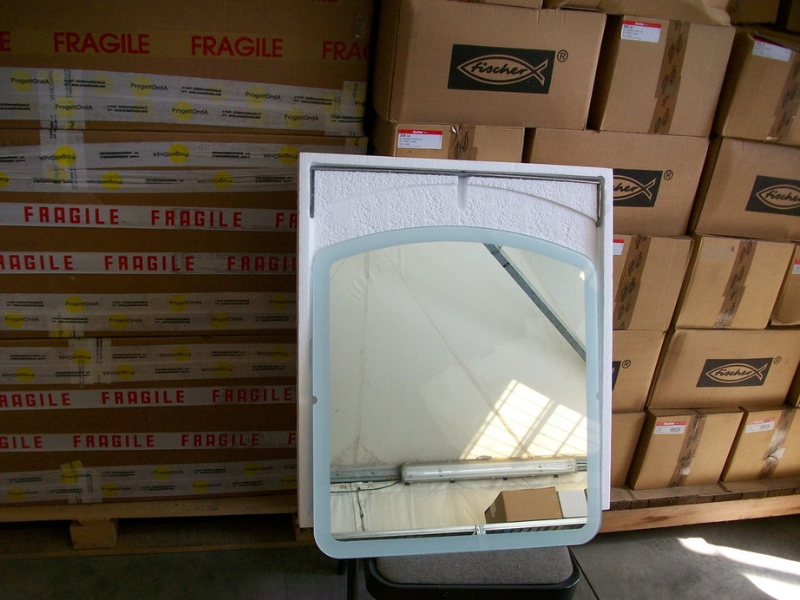 imballaggi per mobili - imballaggio in polistirolo per specchio -2