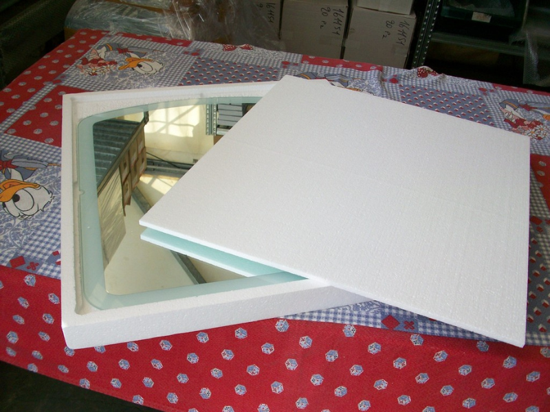 imballaggi per mobili - imballaggio in polistirolo per specchio -4