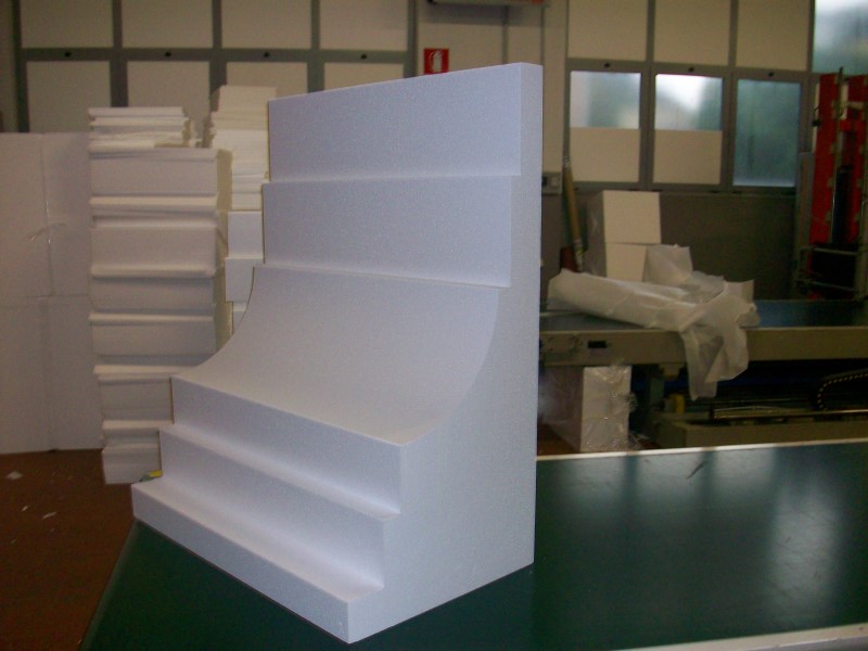 polistirolo per edilizia polistirolo-gronda